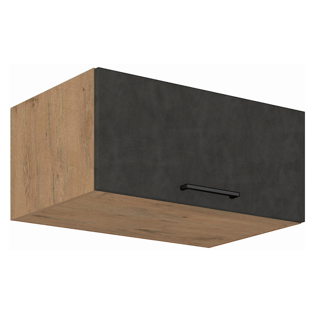 Felsőszekrény, tölgy lancelot/szürke matt, VEGA 80 NAGU-36 1F (RP)