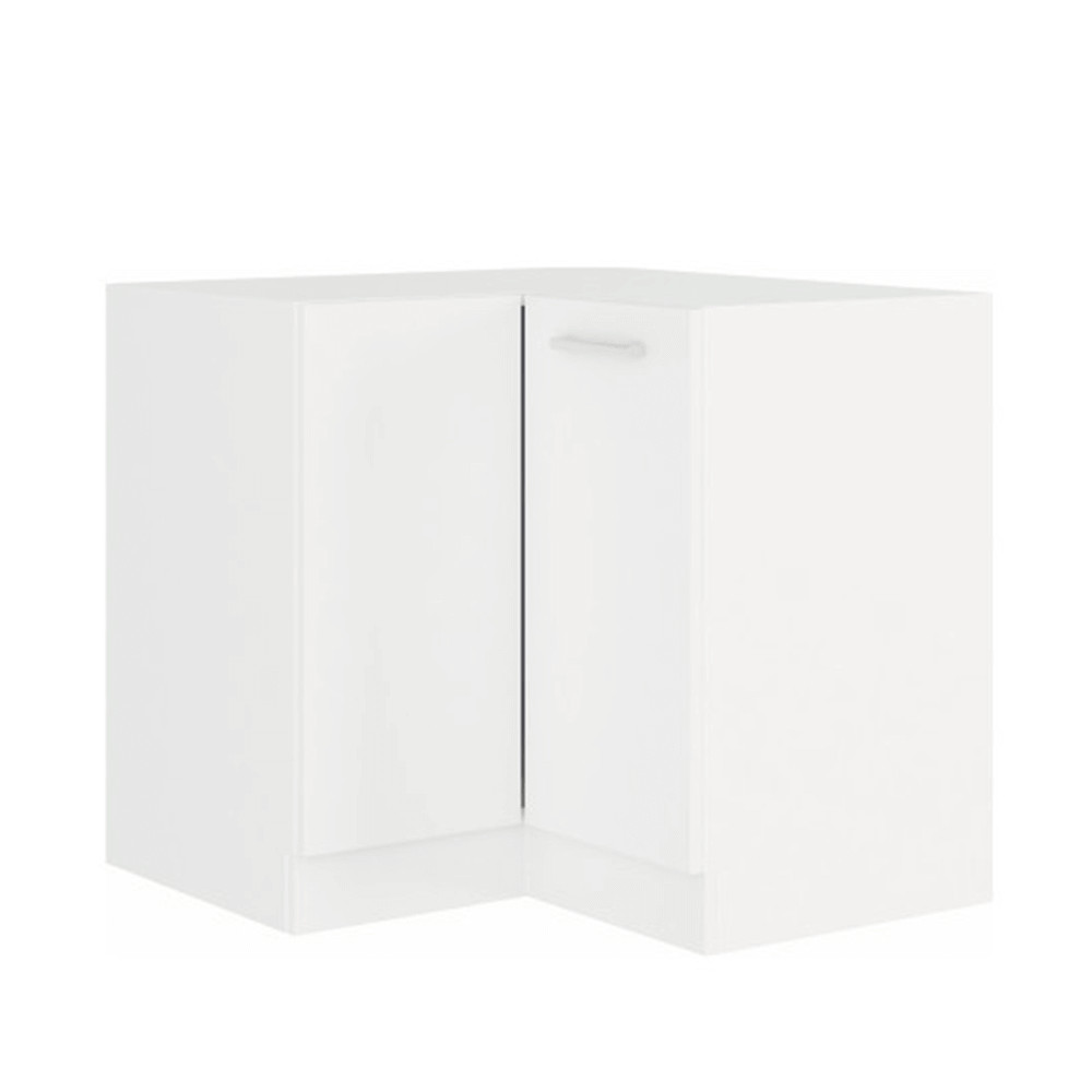 Alsó sarokszekrény, fehér, SPLIT 89x89 DN 1F BB (RP)