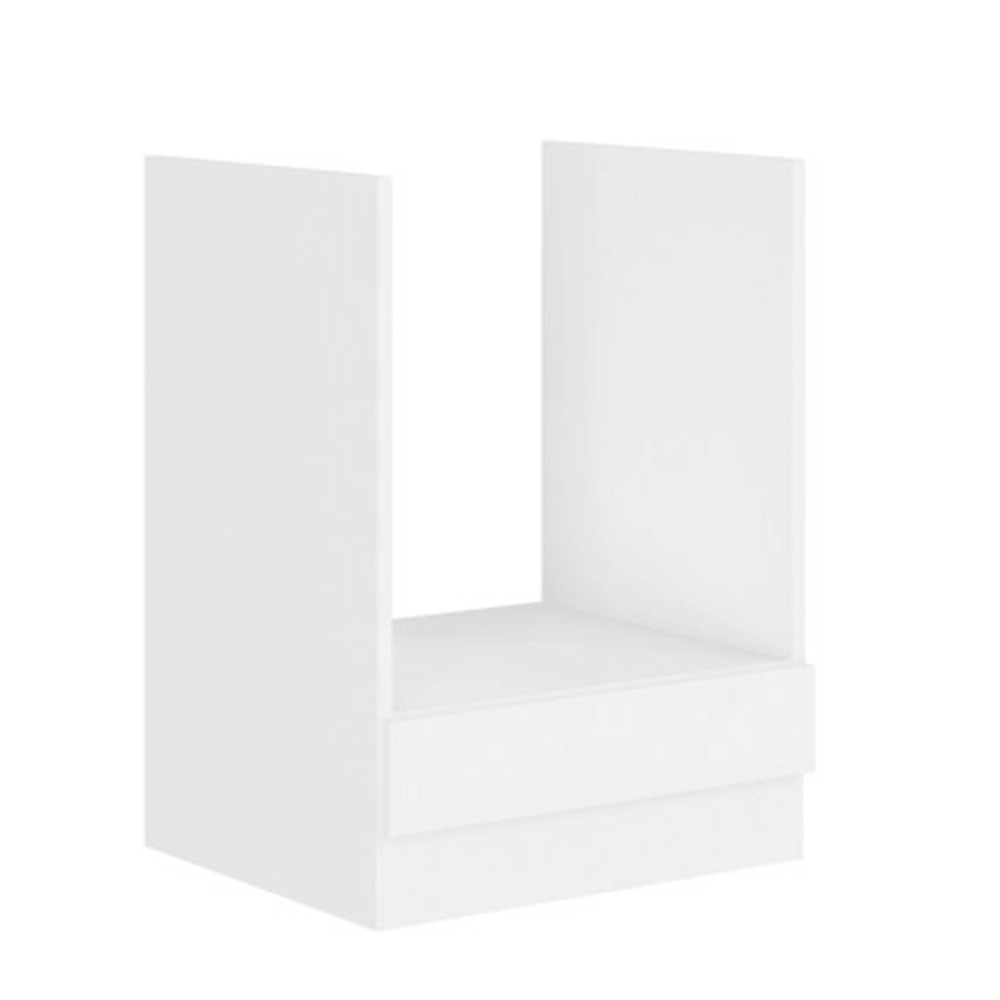 Szekrény, beépíthető tűzhelyhez, fehér, SPLIT 60 DG BB (RP)