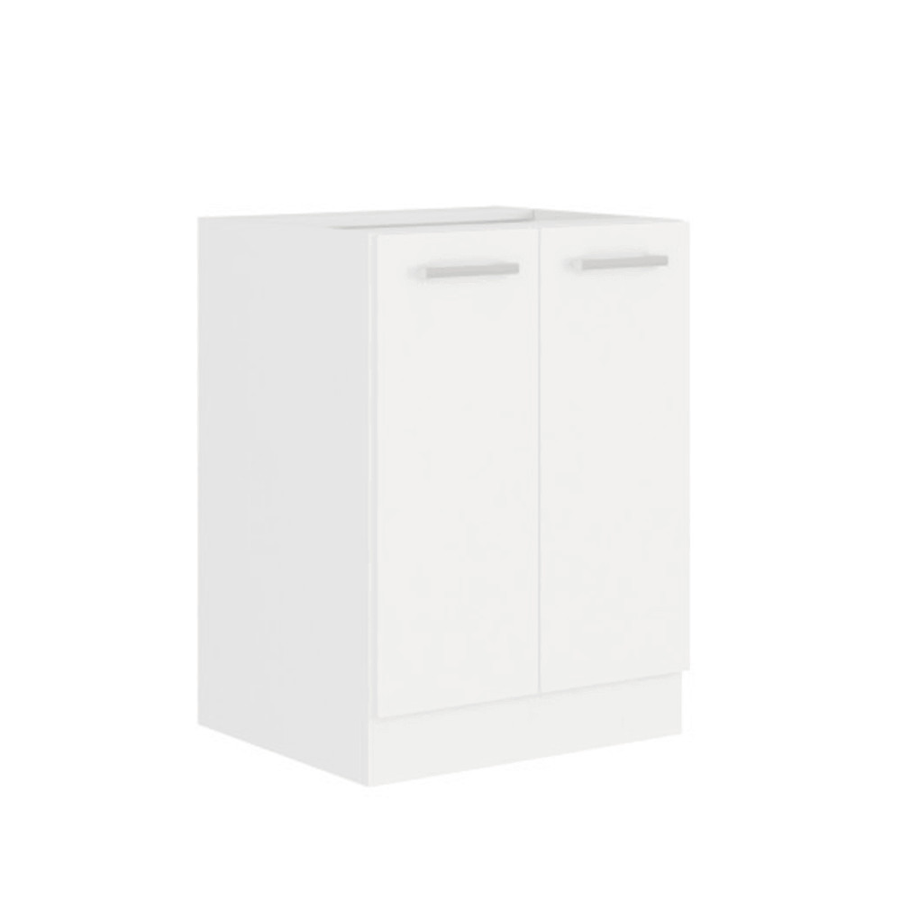 Alsószekrény, fehér, SPLIT 60 D 2F BB (RP)