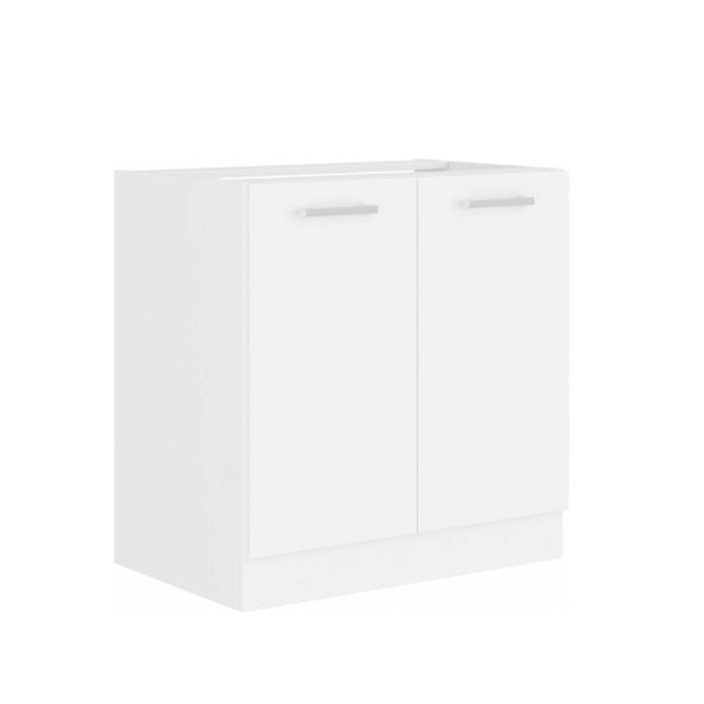 Mosogatószekrény, fehér, SPLIT 80 ZL 2F BB (RP)