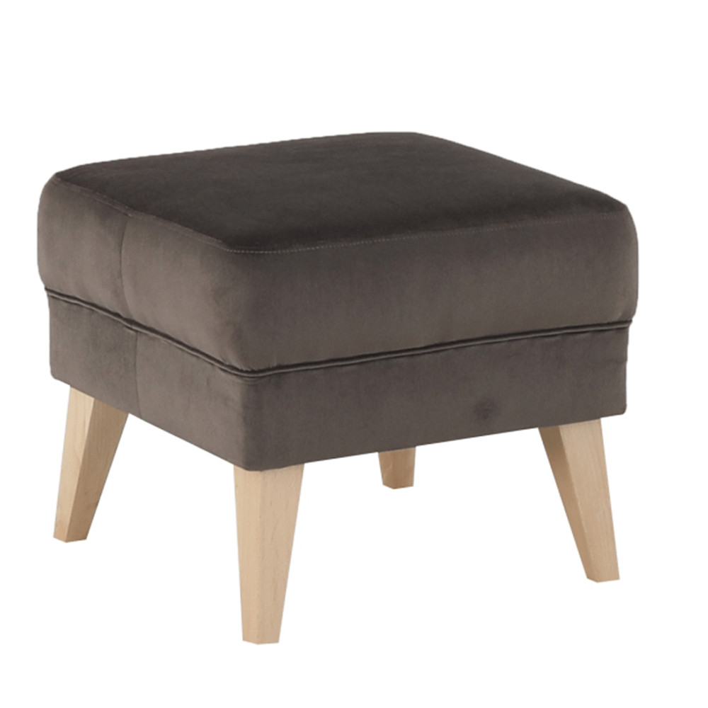 Puff, taupe-szürke-barna/bükk, RODEZA (RP)