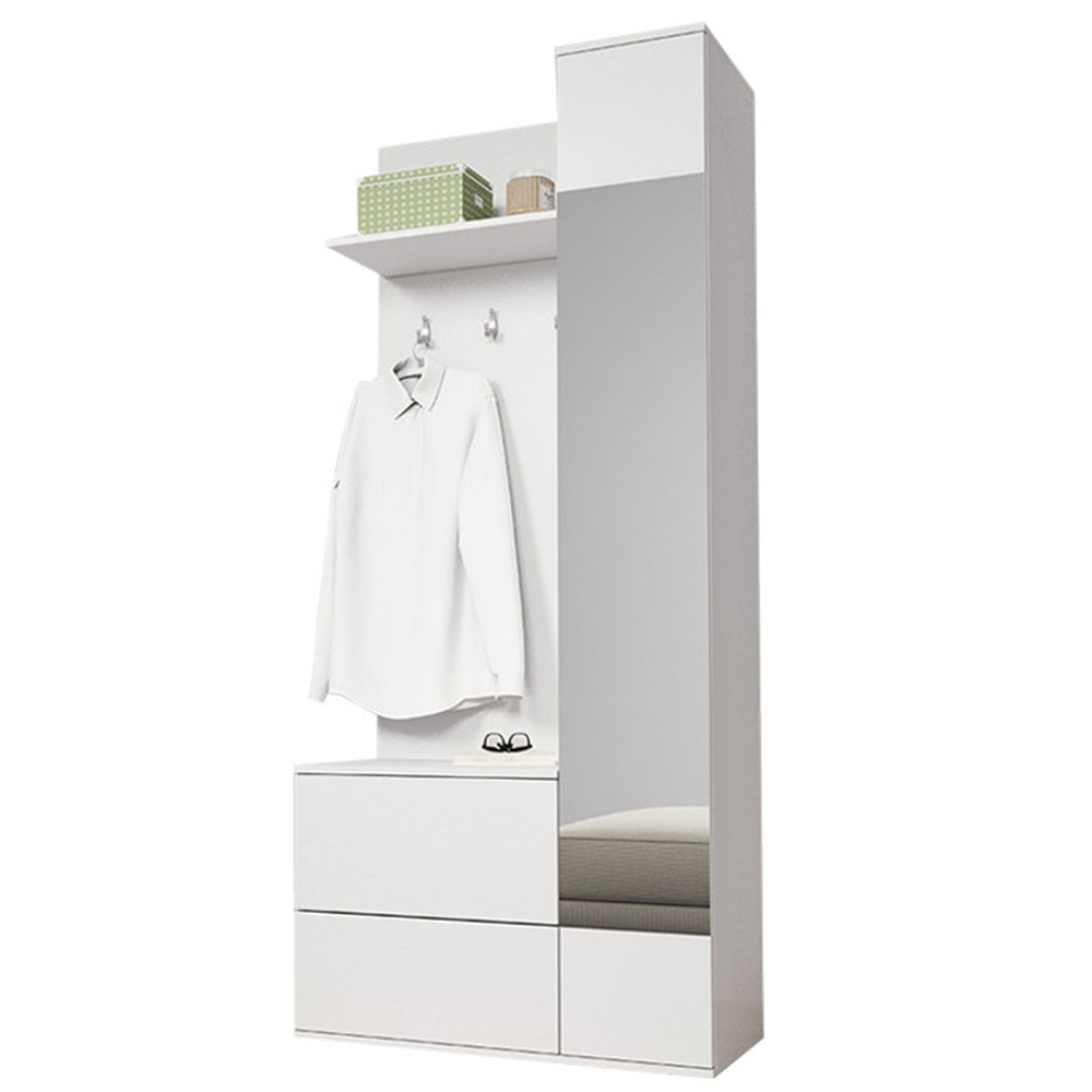 Előszoba garnitúra, fehér, GADIS (RP)