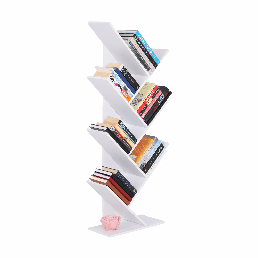 Könyvespolc, fehér, BAKI NEW TYP 2 (RP)