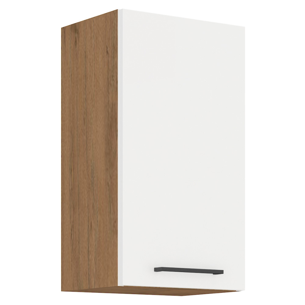 Felső szekrény, lancelot tölgy / fehér extra magas fényű HG, VEGA 40 G-72 1F (RP)