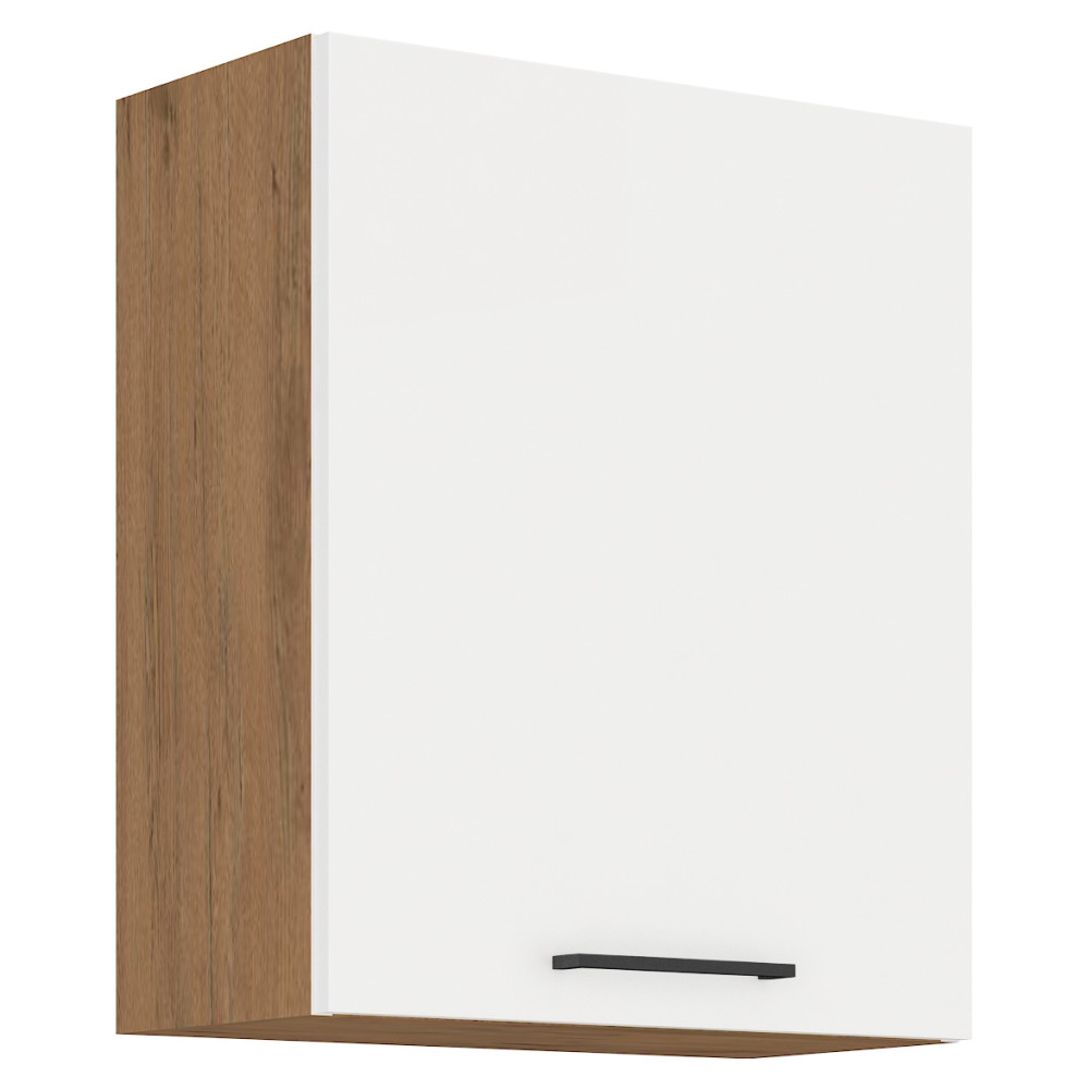 Felső szekrény, lancelot tölgy / fehér extra magas fényű HG, VEGA 60 G-72 1F (RP)