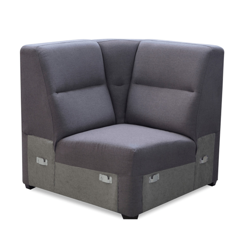 Sarokrész, szürke szövet, csak rendelésre, BORN R (RP)