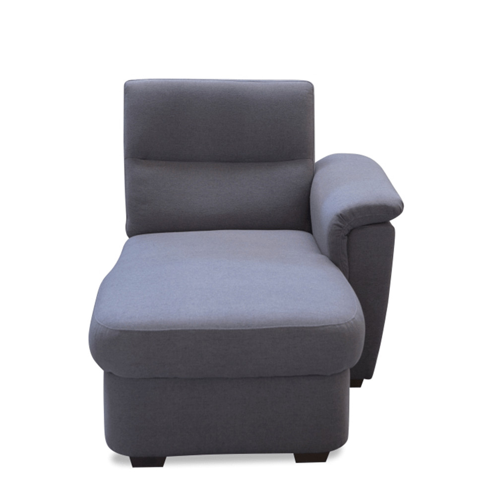 Ottomán, szürke szövet, csak rendelésre, jobbos, BORN OTT 1B (RP)