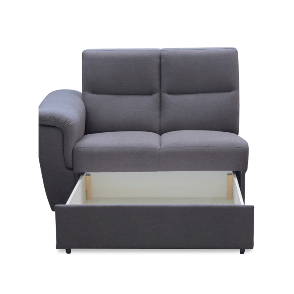 Rész támasztékkal és rakodótérrel, szürke szövet, csak rendelésre, balos, BORN 2 1B ZS (RP)