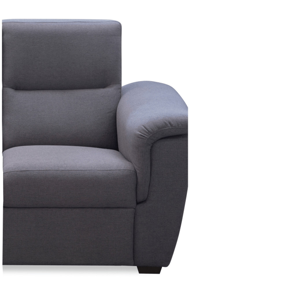 Rész támasztékkal, szürke szövet, csak rendelésre, jobbos, BORN 1 1B (RP)