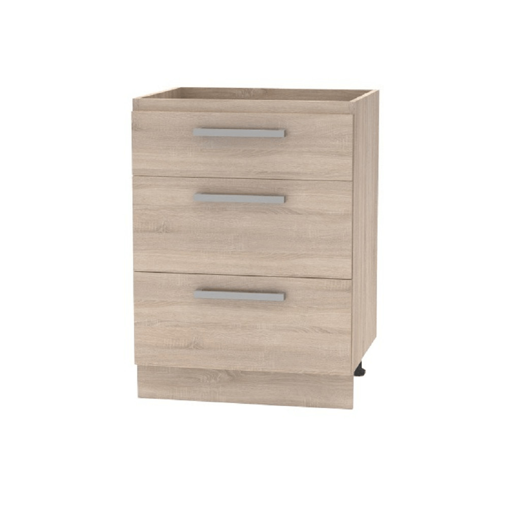 Fiókos alsószekrény 60, tölgy sonoma, NOVA PLUS NOPL-058-0S (RP)