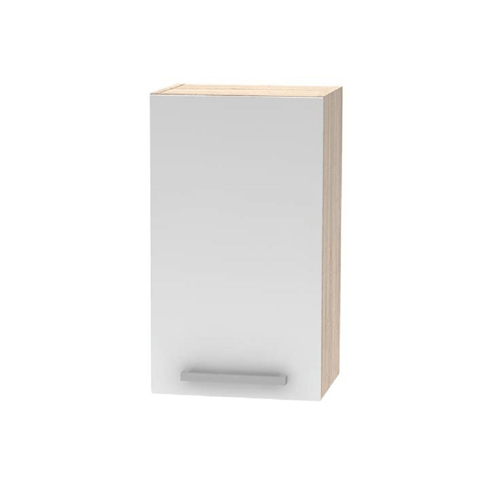 Felsőszekrény, fehér/tölgy sonoma, NOVA PLUS NOPL-005-OH (RP)