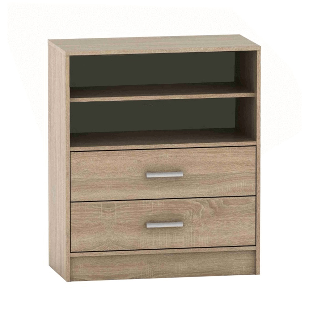 komód polccal, tölgy sonoma, BETTY 4 BE04-013-00 (RP)