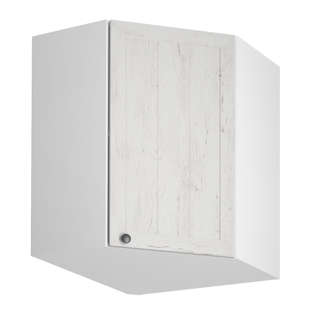 Felső sarokszekrény G60N, fehér/sosna andersen, jobb, PROVANCE (RP)