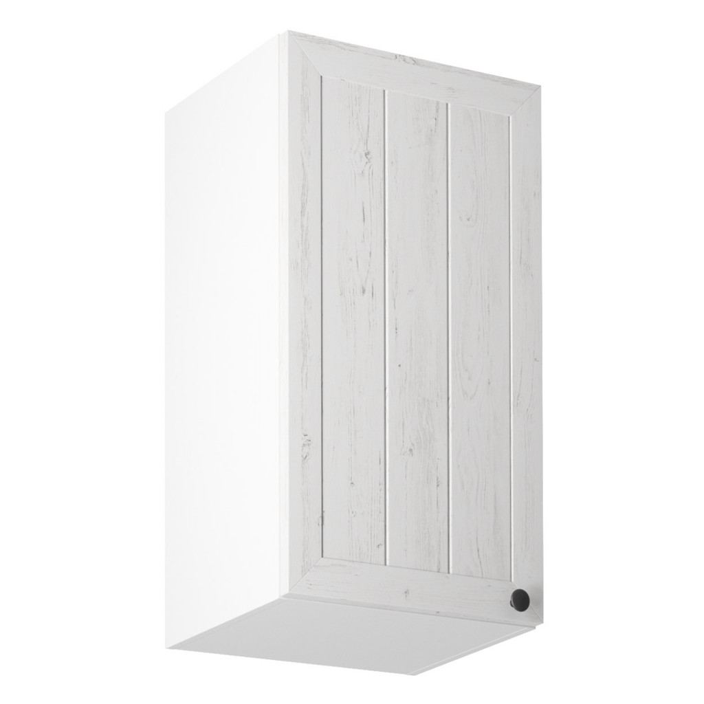 Felsőszekrény G40, balos, fehér/sosna andersen, PROVANCE (RP)