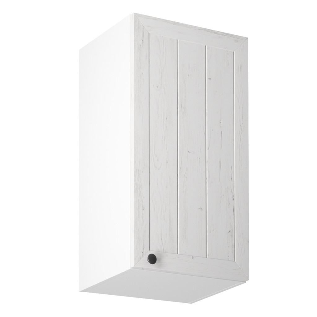 Felsőszekrény G40, jobbos, fehér/sosna andersen, PROVANCE (RP)