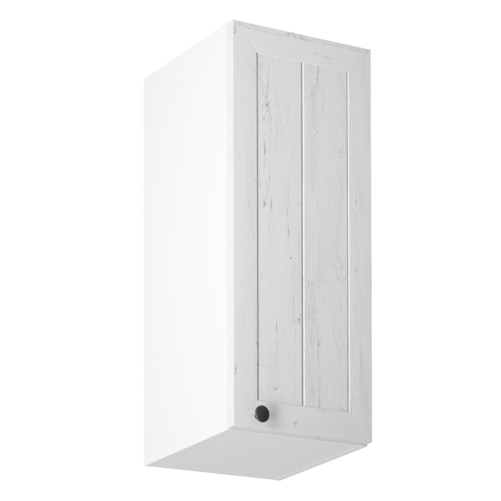 Felsőszekrény G30, jobbos, fehér/sosna andersen, PROVANCE (RP)