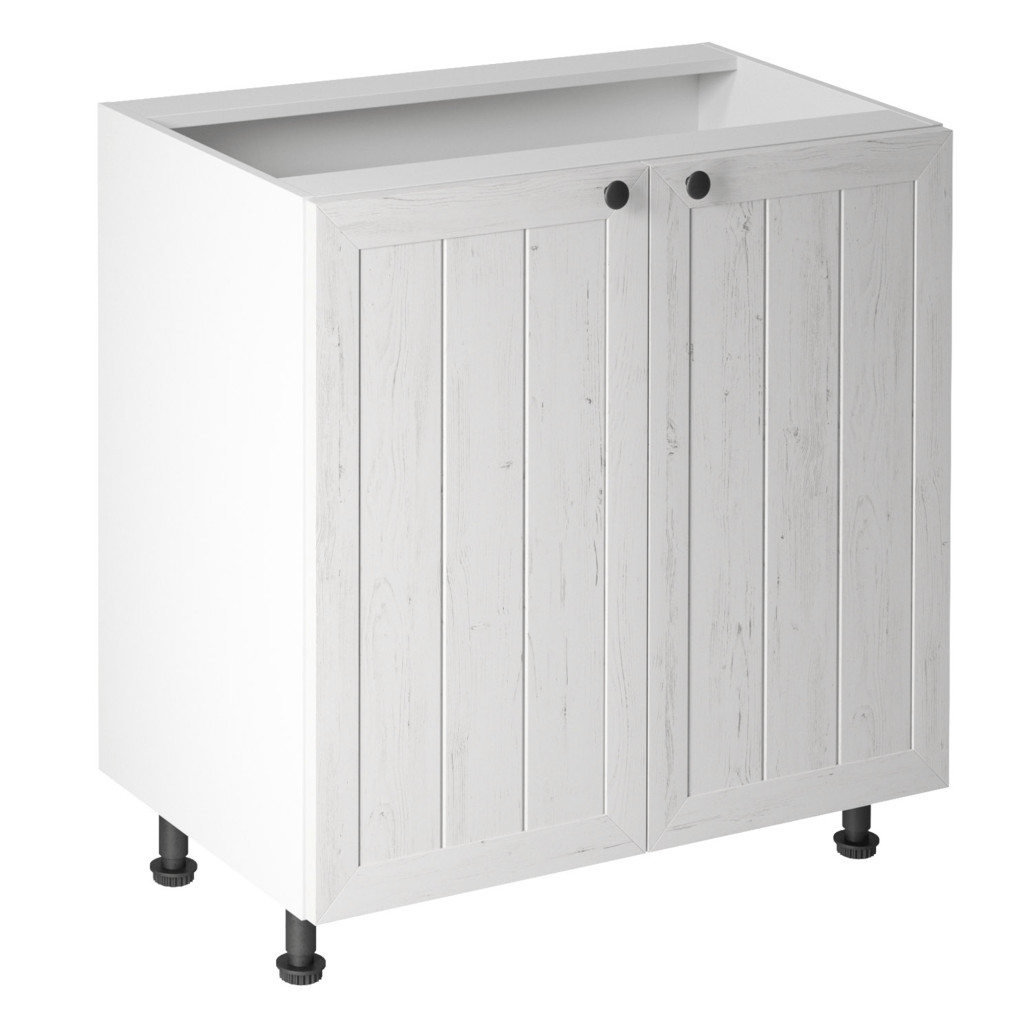 alsószekrény ajtóval D80, fehér/sosna andersen, PROVANCE (RP)