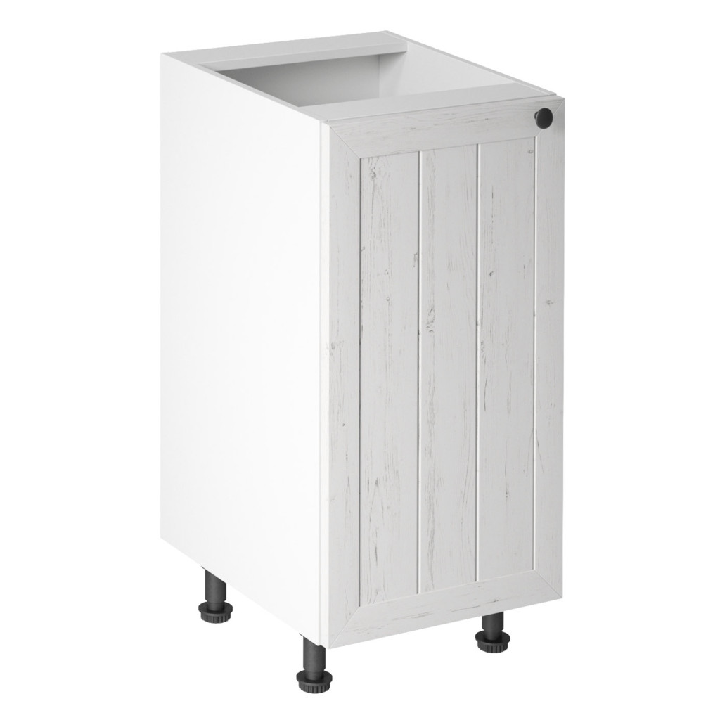 alsószekrény D40, balos, fehér/sosna andersen, PROVANCE (RP)