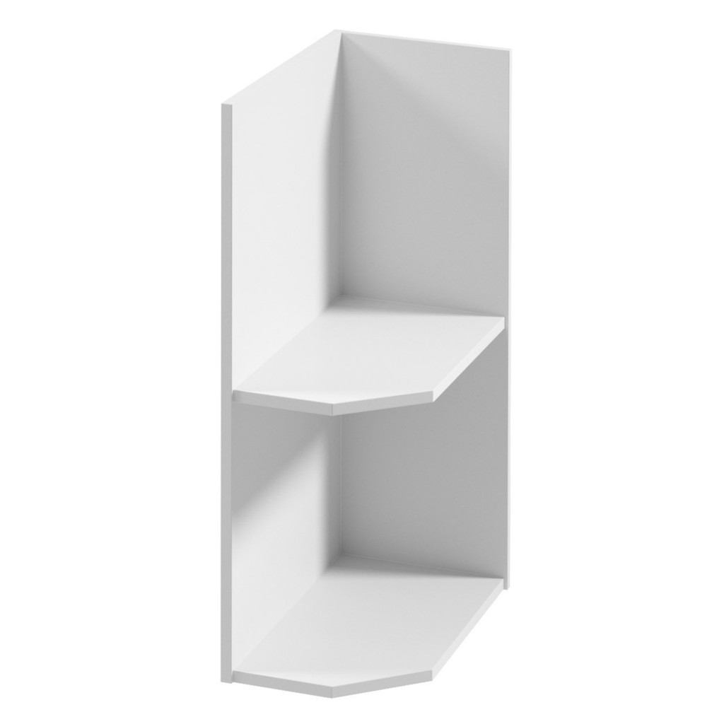 alsószekrény két polccal D25PZ, jobbos, fehér, PROVANCE (RP)