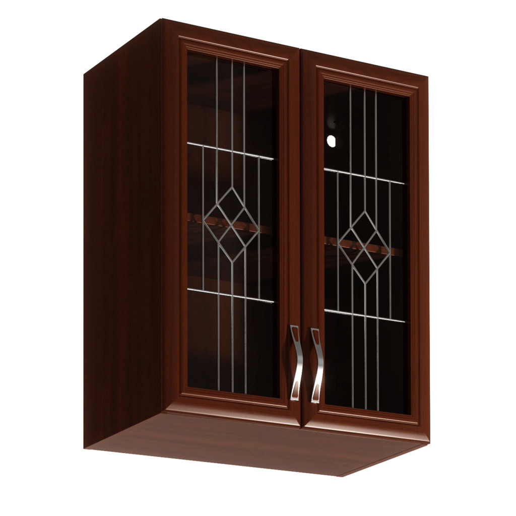 Felsőszekrény G60S üveggel, dió Milano, SICILIA (RP)
