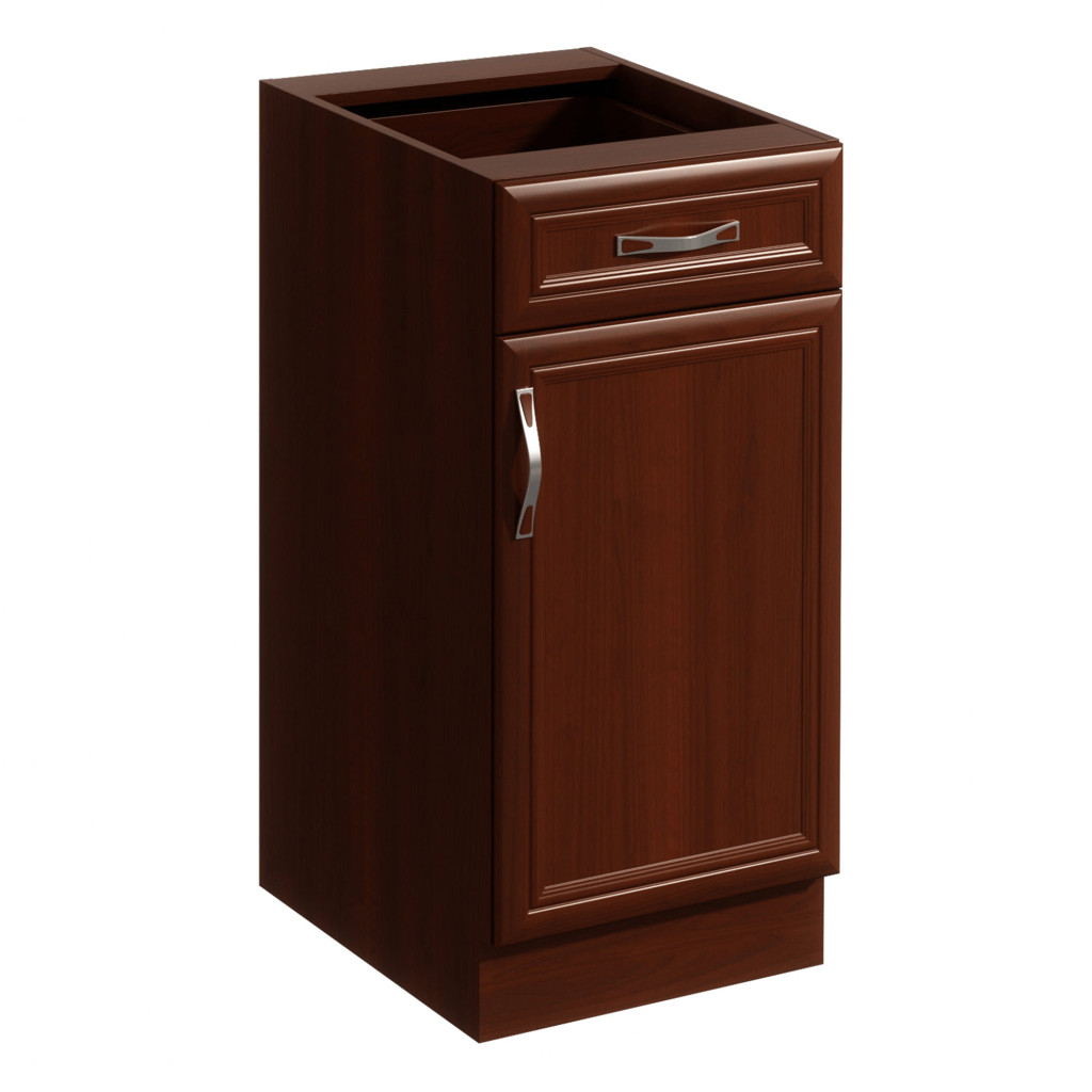 Alsószekrény D40S1 fiókkal, jobbos, dió Milano, SICILIA (RP)