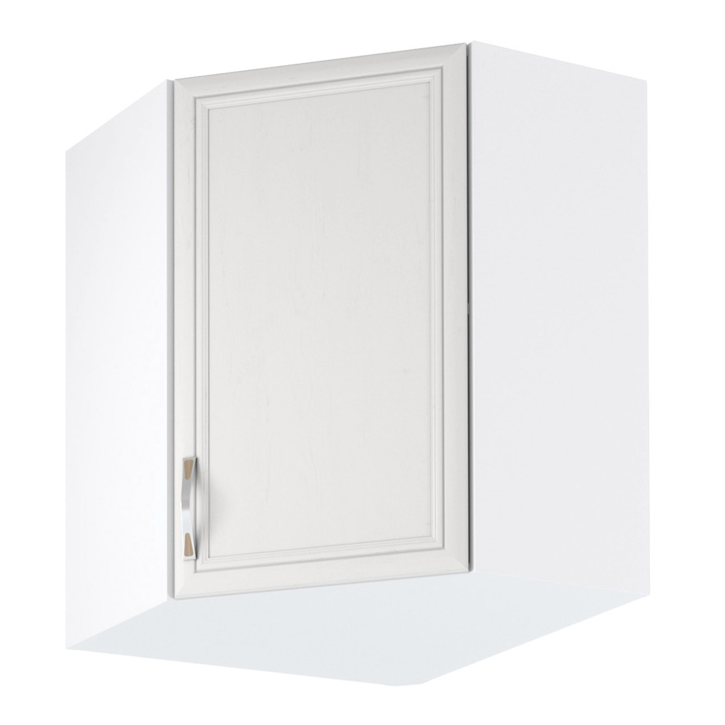 Felső sarokszekrény G60N, fehér/sosna Andersen, SICILIA (RP)