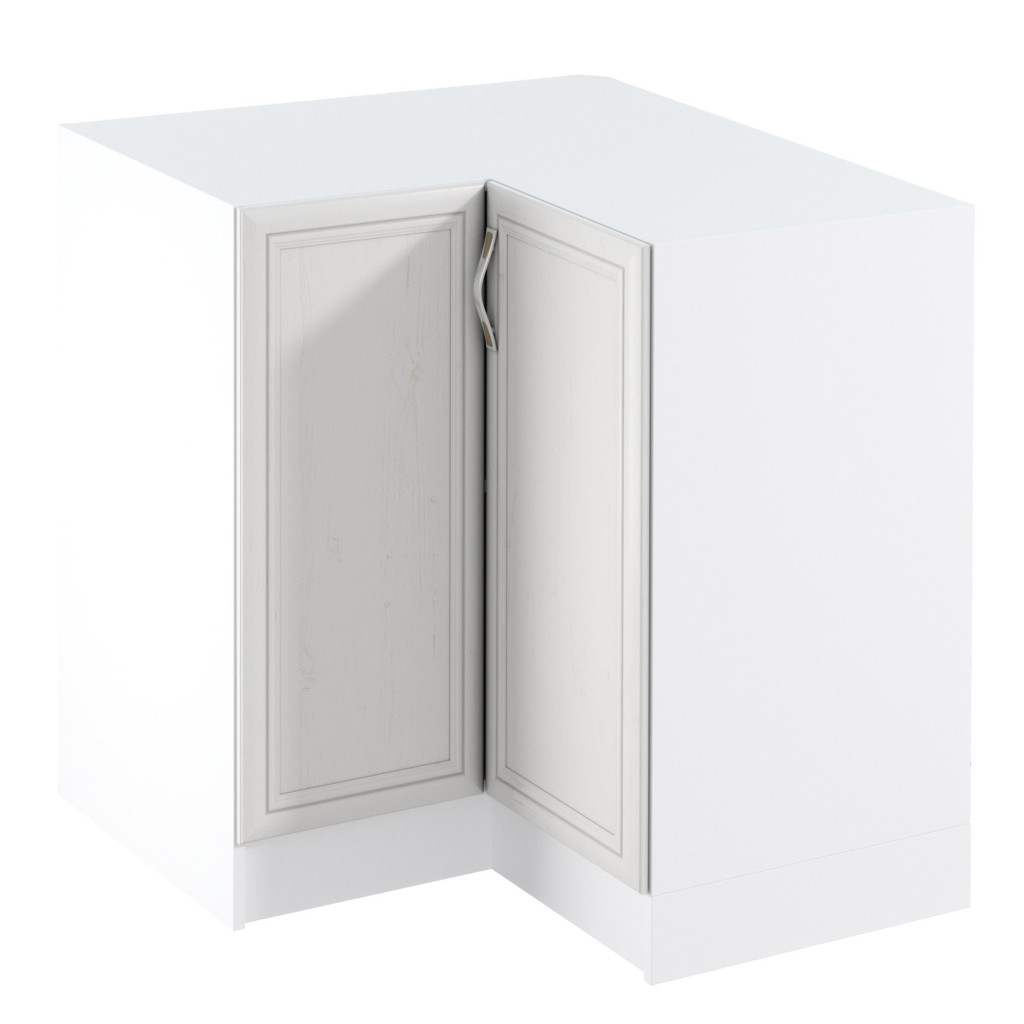 Alsó sarokszekrény D90N, fehér/sosna Andersen, jobb, SICILIA (RP)