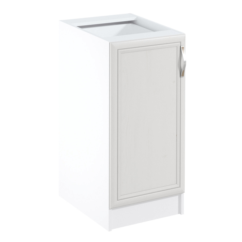 Alsószekrény D40, balos, fehér/sosna Andersen, SICILIA (RP)