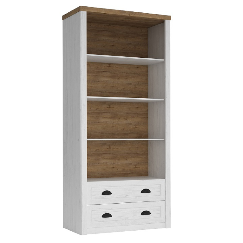 Könyvespolc R2, sosna andersen/tölgy lefkas, PROVANCE (RP)