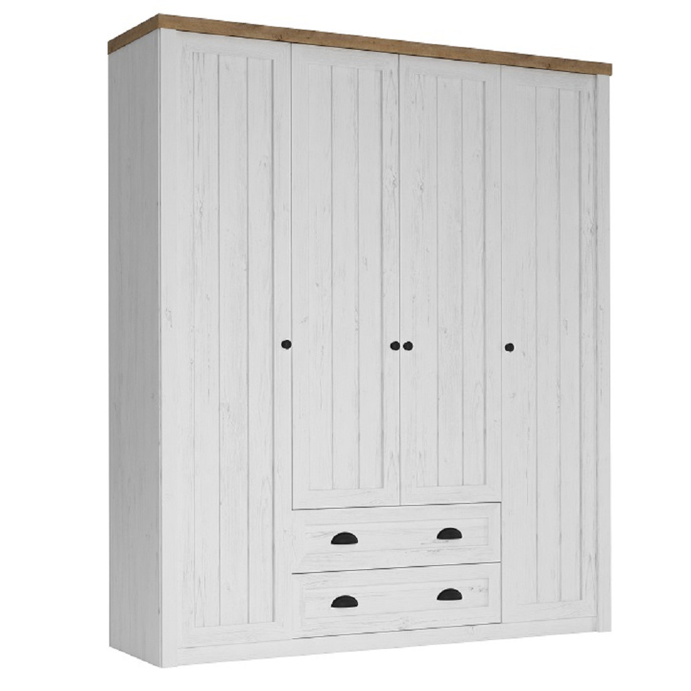 szekrény S4D, sosna andersen/tölgy lefkas, PROVANCE (RP)