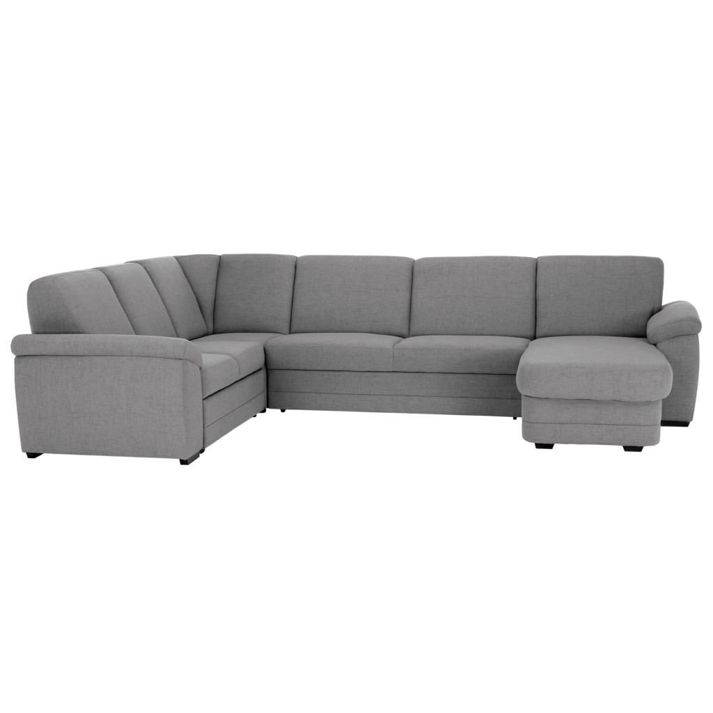 U alakú ülőgarnitúra,  szürke anyag, jobb, BITER U (RP)