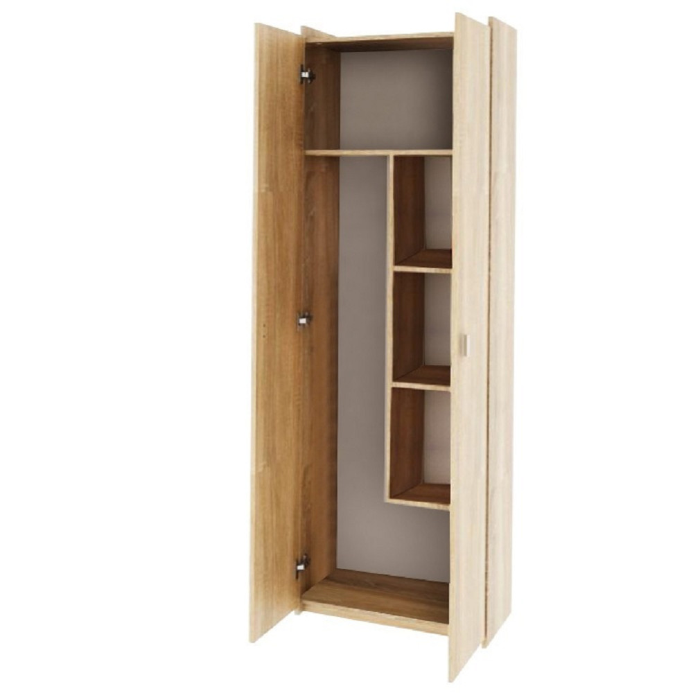 Kombinált szekrény, DTD laminált, sonoma tölgyfa, NATALI TIP 6 (RP)