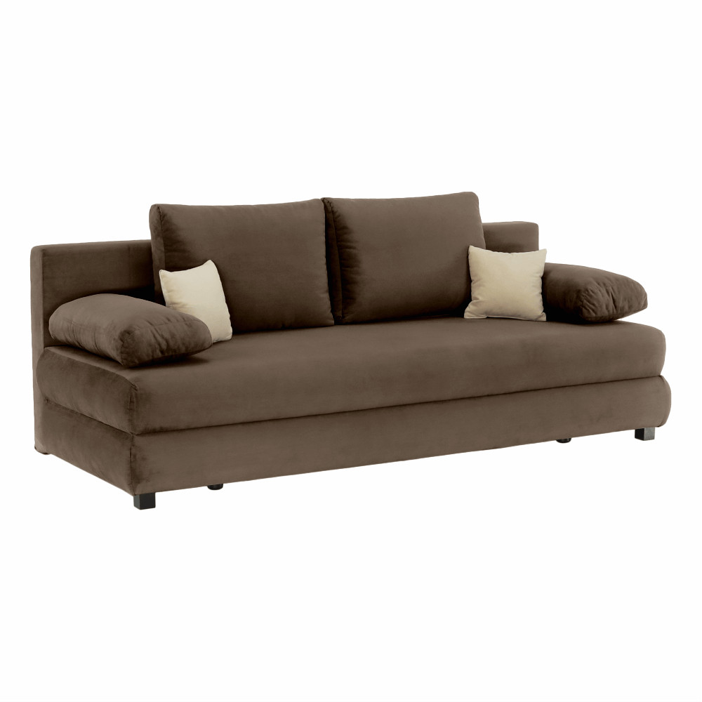 Kanapé ágyfunkcióval, capuccino/bézs, CLIV (RP)