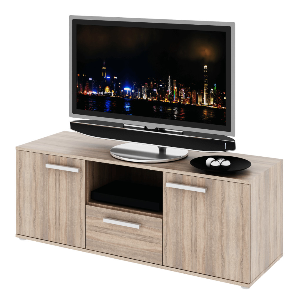 Szekrény/RTV asztal, tölgy sonoma, DUNAJ TYP 10 (RP)