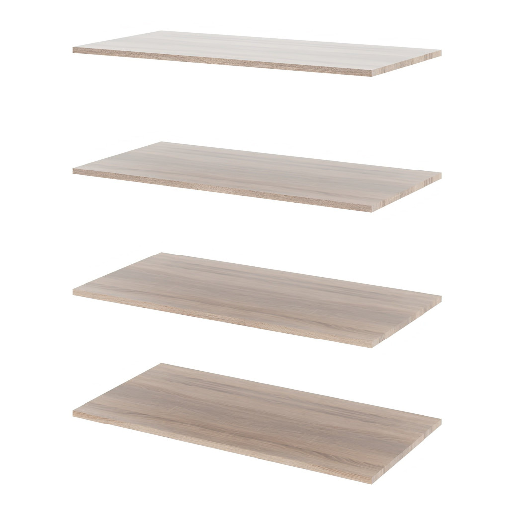 Polcok akasztós szekrénybe, DTD laminált, tölgy sonoma, DUNAJ TYP2 (RP)