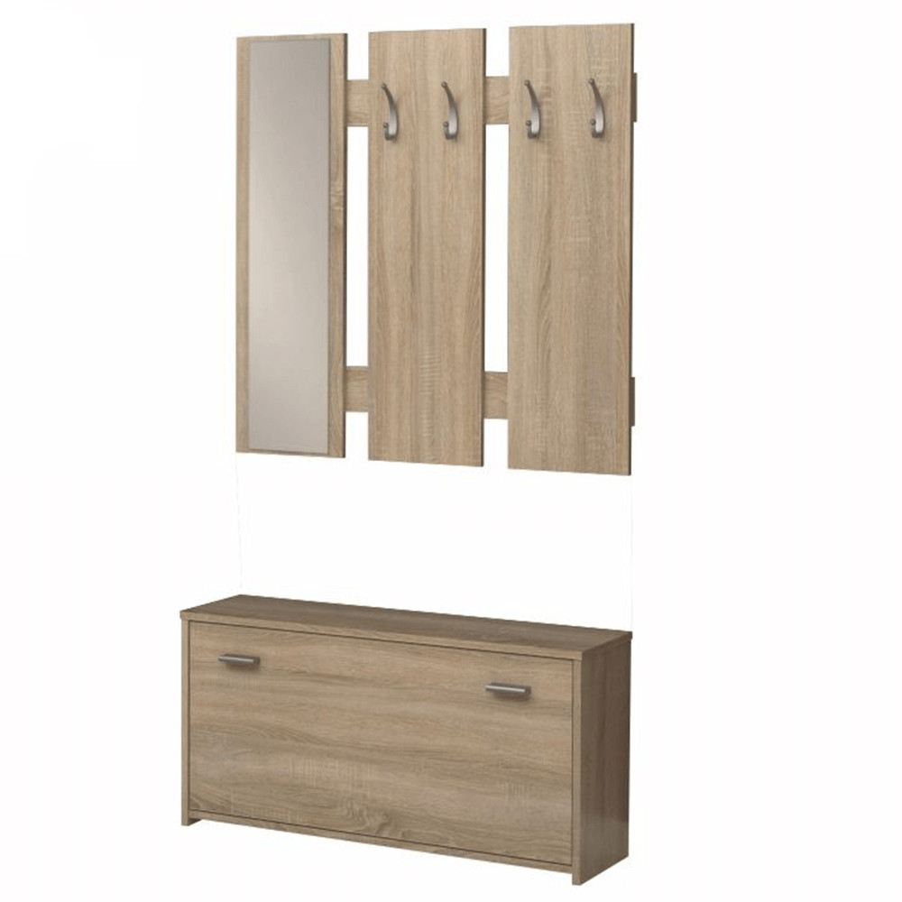 Előszoba összeállítás, sonoma tölgyfa, LADA 03 NEW (RP)