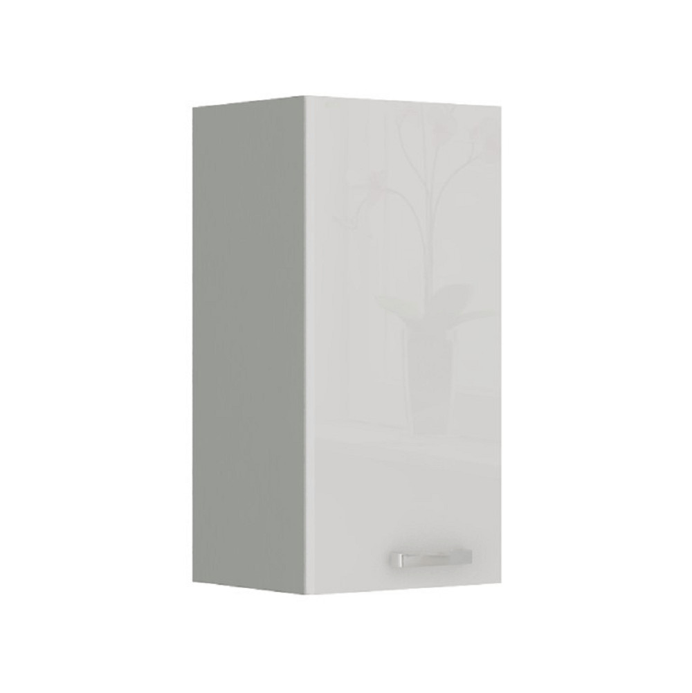 Felsőszekrény, fehér magasfényű, PRADO 40 G-72 1F (RP)