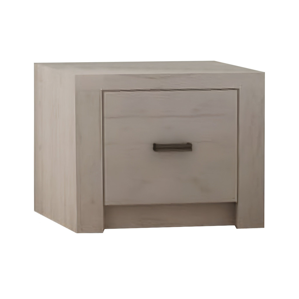 Éjjeliszekrény, kőris fehér, INFINITY I-24 (RP)