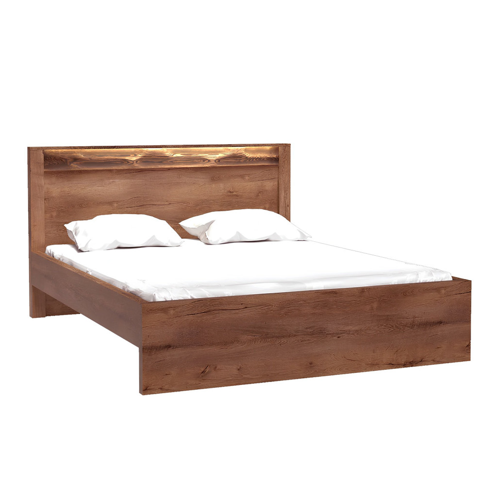 Ágy, kőris világos, 160x200, INFINITY I-19 (RP)