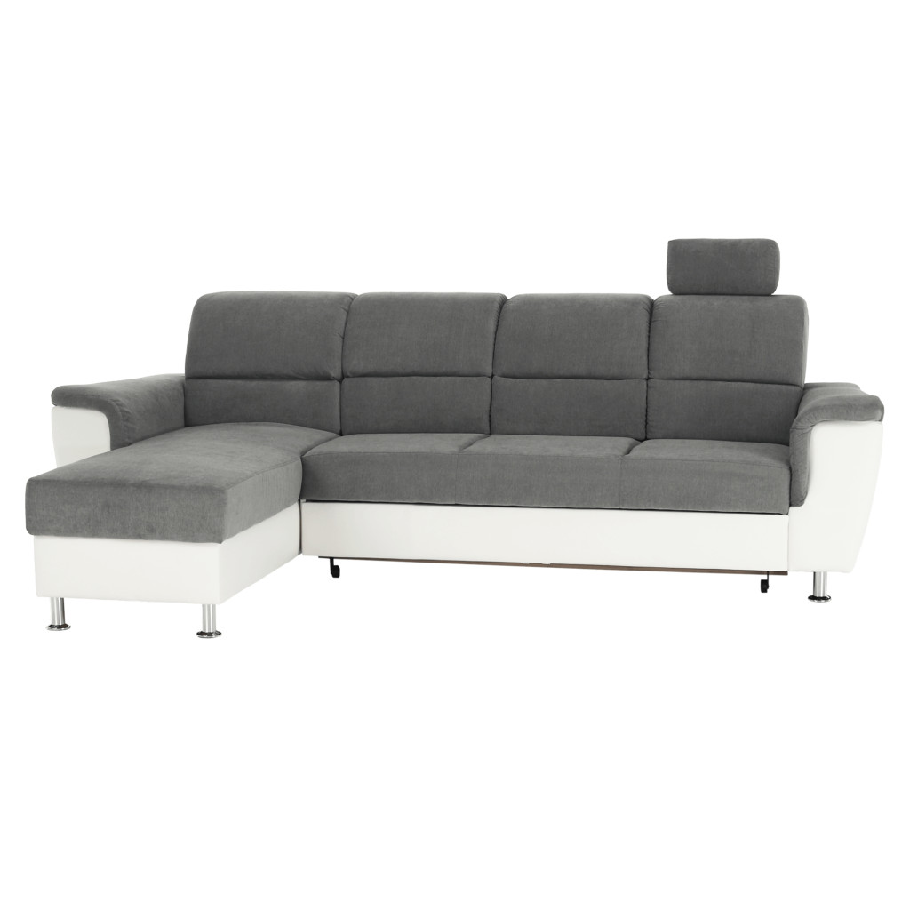 Kissarok, textilbőr fehér/szövet szürke, balos, SANTIAGO (RP)