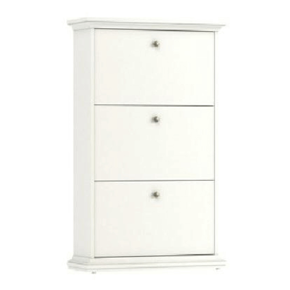 Cipősszekrény, DTD fóliázott/MDF festett, fehér, PARIS (RP)