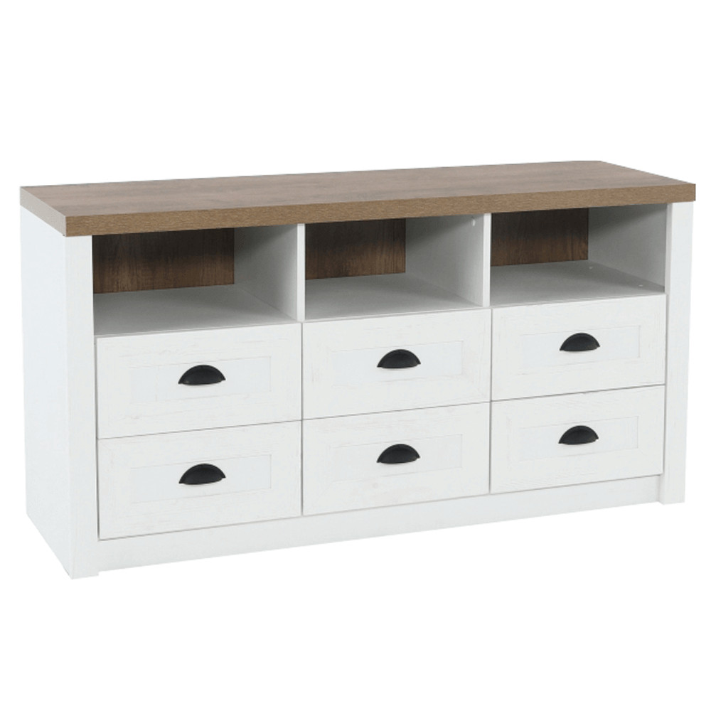 Komód, sosna Andersen/tölgy lefkas, PROVANCE K6S (RP)