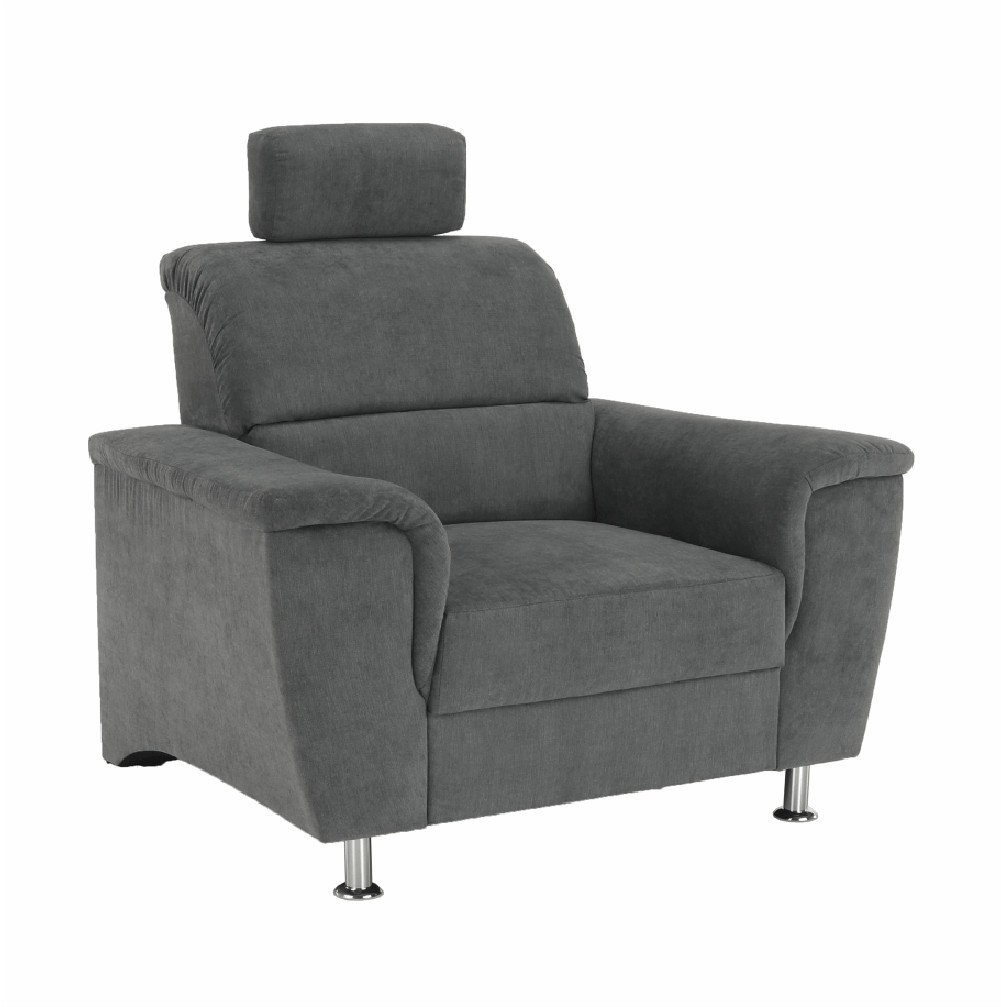 Fotel, szürke szövet, SANTIAGO (RP)