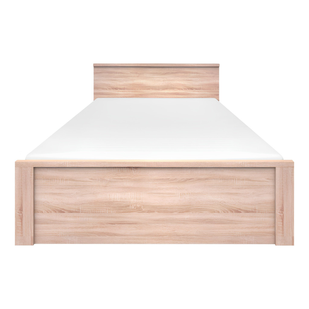 Ágy, 160x200, tölgy sonoma, NORTY TYP 8 (RP)