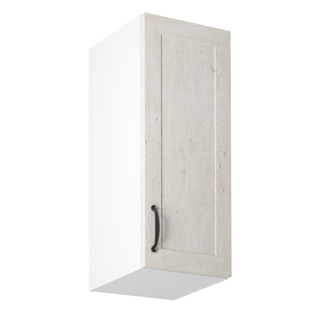 Felsőszekrény, fehér/sosna északi, jobbos, ROYAL G30 (RP)