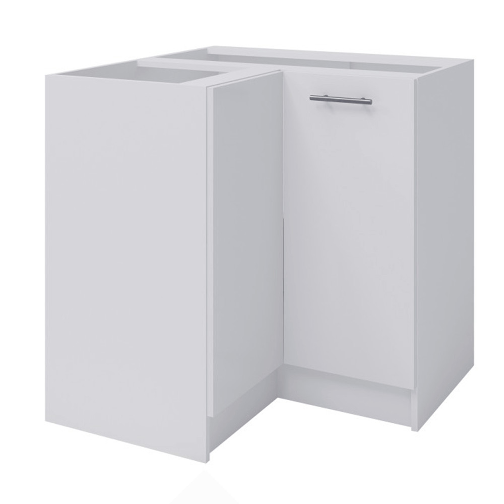 alsó sarokszekrény, fehér, FABIANA S - 90N (RP)