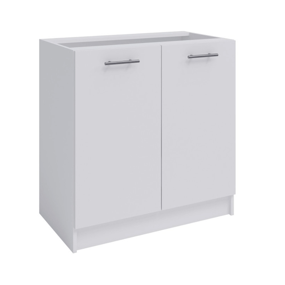 kétajtós alsószekrény, fehér,  FABIANA S80 (RP)
