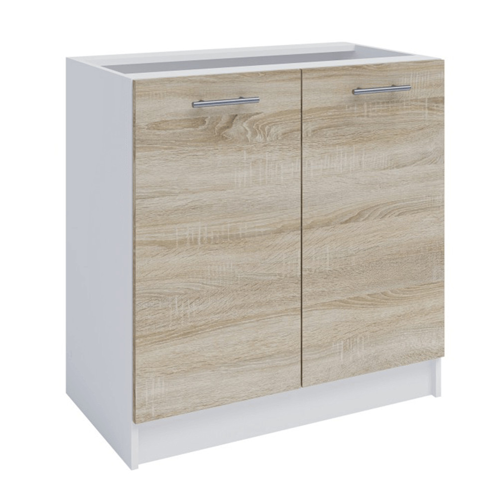 alsószekrény, tölgy sonoma/fehér, FABIANA S - 80 (RP)