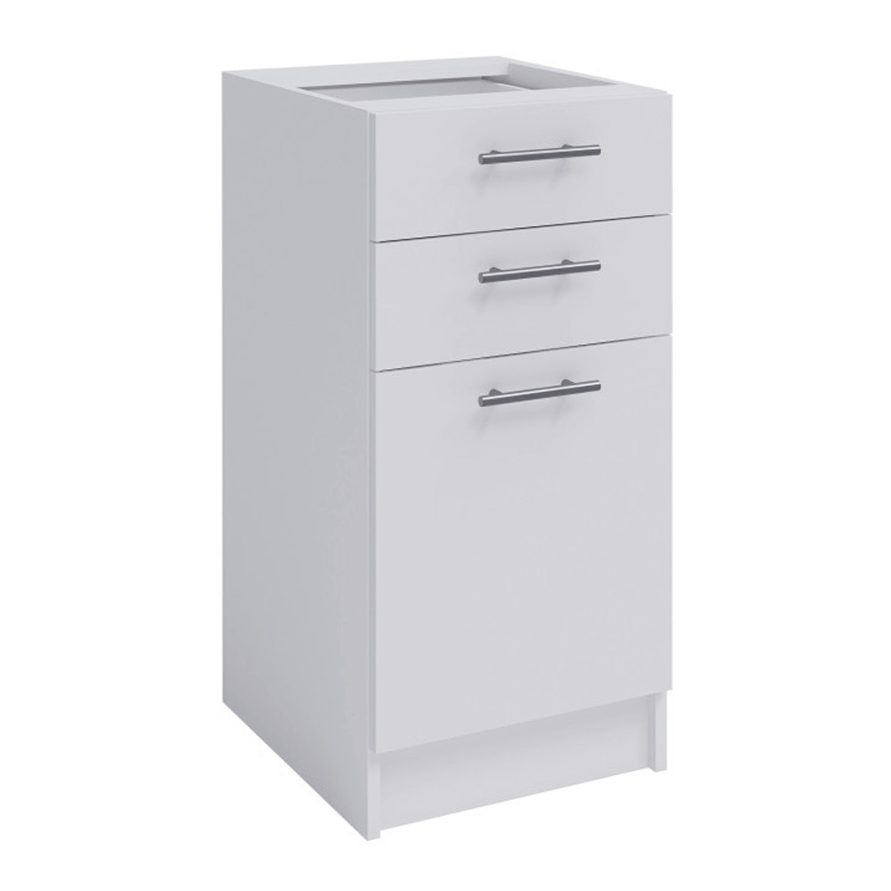 kombinált alsószekrény, fehér,  FABIANA S-40SZ2 (RP)